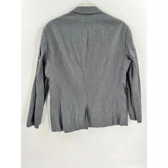 JOHN VARVATOS Cotton Blend Gray Stripe Unconstructed BLAZER Jacket Size 36 USA - Picture 9 of 15